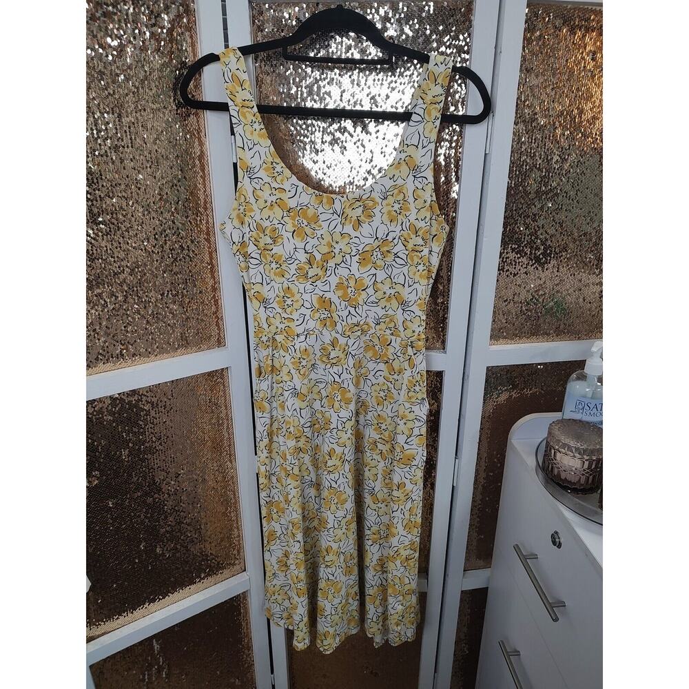 Pact Yellow Floral Midi Dress